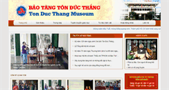 Desktop Screenshot of baotangtonducthang.com